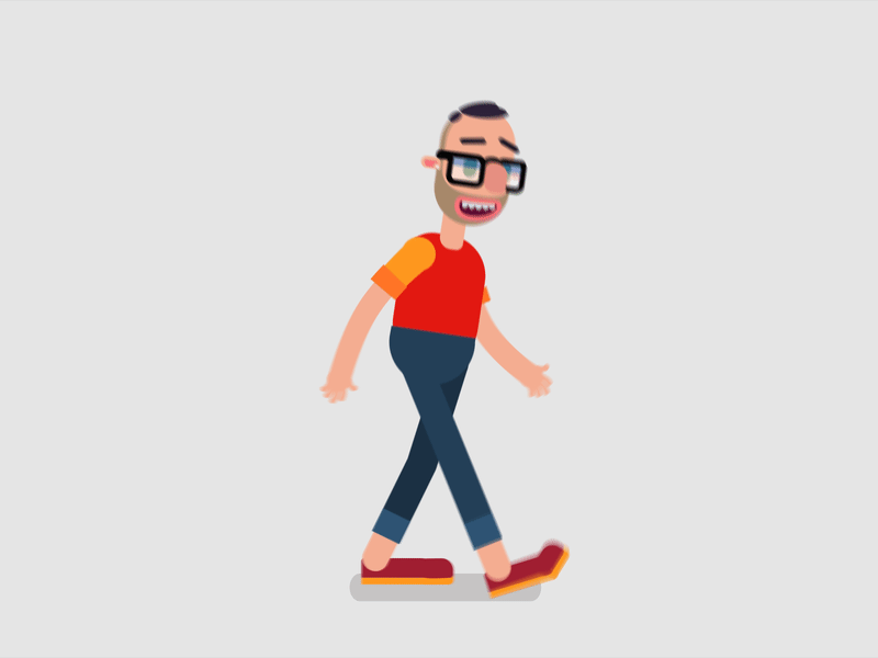 Jaunt Cycle 2d after effects animation character character design flat illustration motion