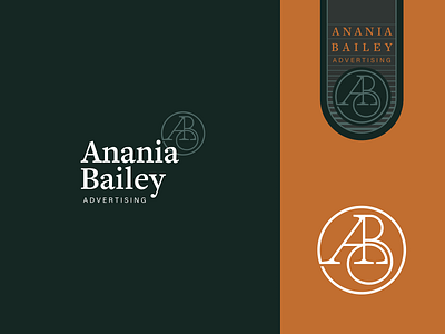 AB Logo Concept advertising badge branding classic design icon logo oldstyle serif typeography