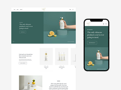 MYSA clean design ecommerce header home minimal ui ux web website