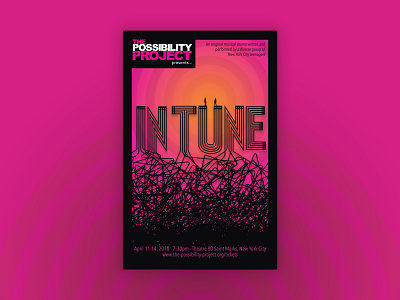 "In Tune" Theatrical Key Art key art theater design theater posters