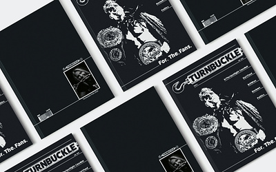 Turnbuckle Magazine Concept editorial design wrestling