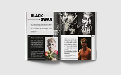 Cara Noir Spread - Turnbuckle Magazine editorial design wrestling