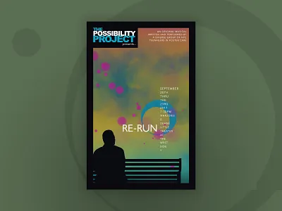 "Re-Run" Theatrical Key Art key art theater design theater posters