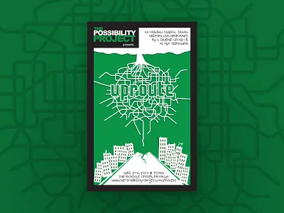 "Uproute" Theatrical Key Art key art theater design theater posters