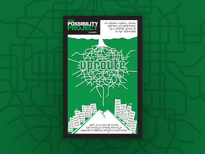 "Uproute" Theatrical Key Art key art theater design theater posters