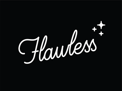 Flawless V2 design graphic design hand lettering handlettering illustration illustrator letter design lettering monoline typography