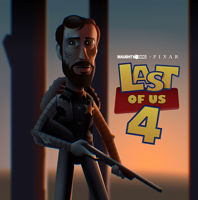 Toy Story meets Last of Us - New Figma Illustration character concept figma illustration lastofus toystory