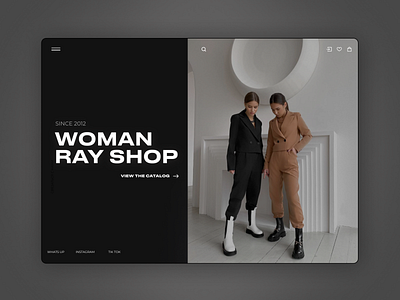 Women's clothing store design branding clothes colors design shop store typography ui ux ux design