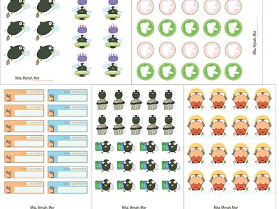 Planner Stickers design illustration planners