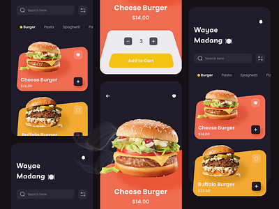 Madang 🍽️ - Food Order app app design dark theme dark ui food food and drink food app food app design food app ui food delivery food delivery app food delivery application food delivery service mobile app mobile app design mobile design mobile ui ui ui ux ui design