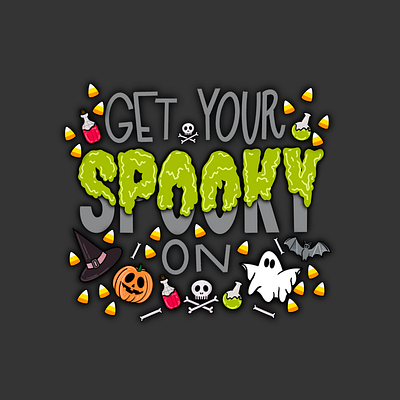 Graphic Sticker Design affinity designer digital illustration graphic design halloween illustration lettering procreate stickermule stickers typography