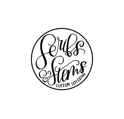 Personal Logo affinitydesigner branding design graphic handlettering logo smallbusiness typography vector