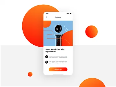 Rewards (Pt 1) coins earn get started illustration intro points rewards save shop sign up