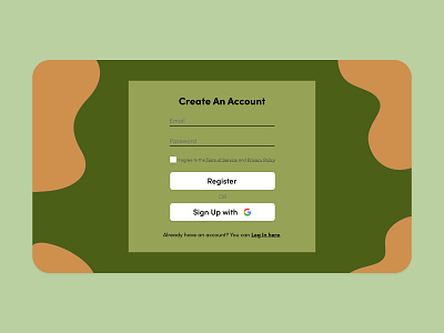 sign up form dailyui signup ui