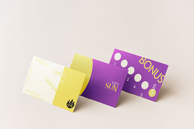 BUSINESS CARD | BONUS CARD | REDESIGN | TANNING SALON bonus card brand identity business card business card redesign graphicdesign minimalist modern tanning tanning salon vibrant