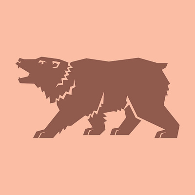 Channeling Bravery: The Bear art design flat graphic design icon illustration illustrator minimal vector