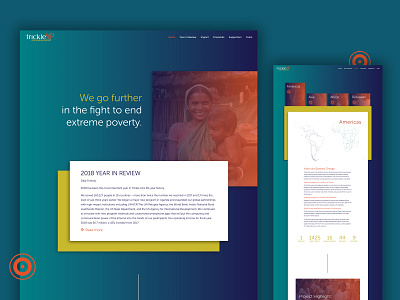 Annual Report Website for Trickle Up annual report non profit web design website wordpress