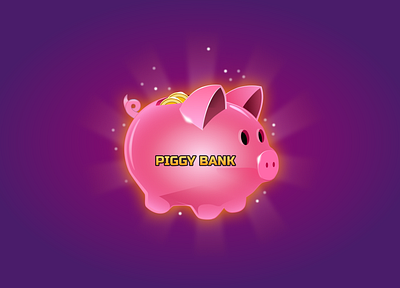 Piggy Bank game art game design graphic design illustration