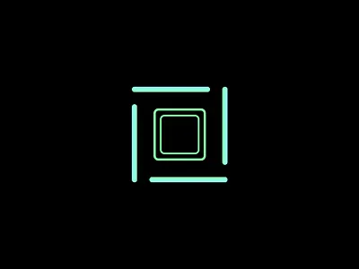 Square design illustration logo minimal