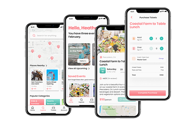 Local Eyez: Events and Activities Discovery App activities app app design event app events app mobile ui ux