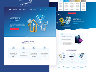 O2 Internet at home 3d ui ux webdesign
