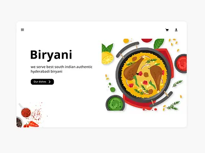 Food website landing page branding design typography ui uidesign user experience ux uxdesign web website design