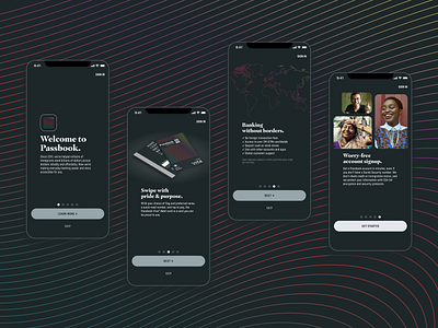 Passbook app walkthrough banking app fintech gillouche mobile mobile app walkthrough