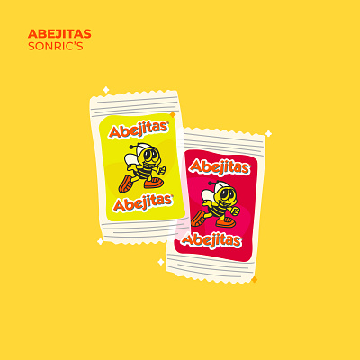 Abejitas 90s bee candies candy illustration mexico vector