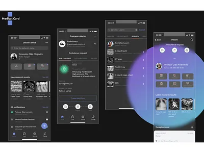 Mobile APP Design - Medical card app app design design figmadesign hospital illustration medical medical app mobile mobile app mobile app design mobile design mobile ui ui ux