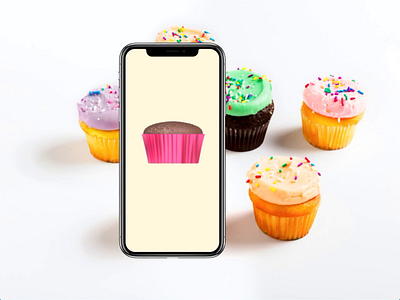 Sweet Desserts Cupcake Builder App adobe xd app app design bakery cupcake ios prototype ui design ux design ux ui design