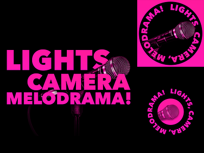 Podcast Covers #15: Lights, Camera, Melodrama! branding cover art cover artwork cover design logo podcast podcast art podcast brand podcast cover podcast cover art podcast logo podcasts