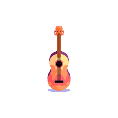 guitar flatdesign guitar hawaiian icon illustration illustrator steven universe ukulele vector