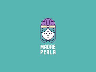 Madre Perla Suculentas bold logo cactus costa rica geometric geometric illustration illustrated logo illustration logo mother pearl plant succulents