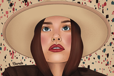 Digital Woman Painting art artwork beige brown design designer digital digital art digital illustration digital painting digitalart drawing illustration woman woman illustration woman portrait women women in illustration