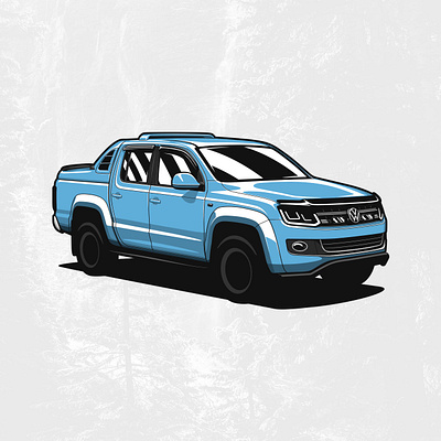 Volkswagen Amarok Off Road Pick Up art artwork automobile car design drawing graphicdesign illustration logo vector