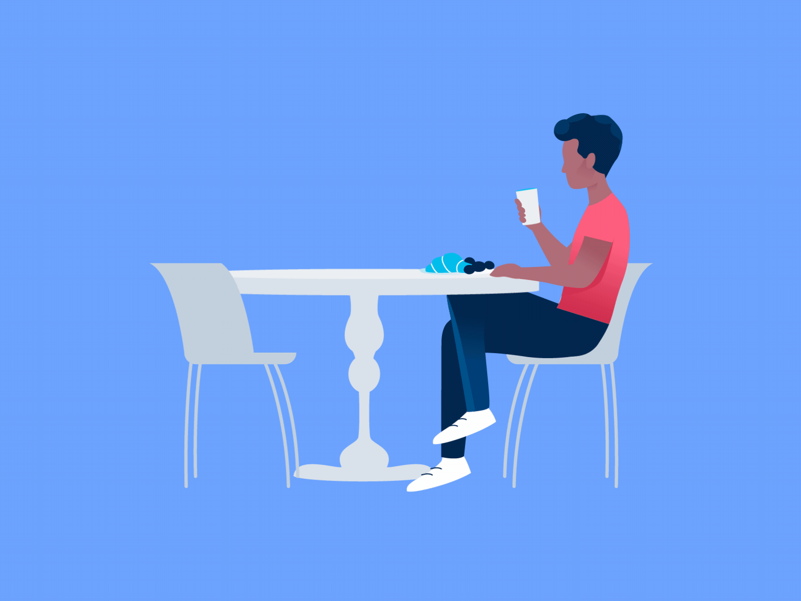 Man with a Coffee animation branding character coffee design illustration loop man motion motion graphic motionstory people