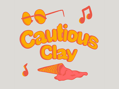 Cautious Clay cautious cautious clay clay color lenses doodle gelato glasses ice cream illustration melted melted gelato melting music music note musician sing sweet sweet treat treat