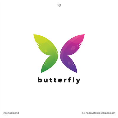 buterfly art branding design flat graphic design icon illustration illustrator logo minimal vector