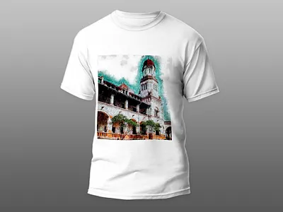 Lawang Sewu Watercolor Building Sketch building graphic watercolor design watercolor sketch