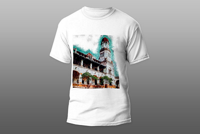 Lawang Sewu Watercolor Building Sketch building graphic watercolor design watercolor sketch