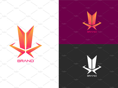 Letter V and X Logo Template by Andy Kaze on Dribbble