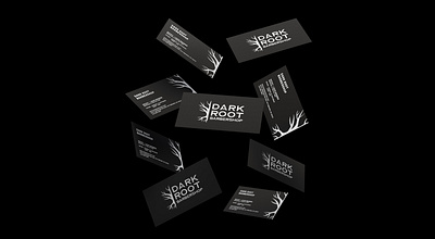 Dark Root Barbershop Branding barber barbershop black branding business cards dark design graphic design hair label logo mockup packaging rebrand rebranding tag type typography