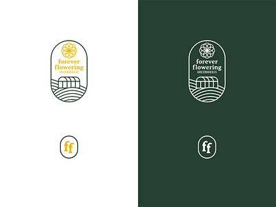 Forever Flowering Greenhouses Logo Concepts branding design farm farming graphic design greenhouse illustration logo mockup nature plant rebrand rebranding type typography