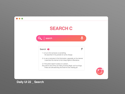 Daily UI 22/100 _ Search app dailyui dailyuichallenge design mobile platform platform design search ui ux web website