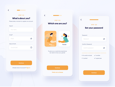 🔐 Setting Password Mobile App forgot password mobile mobile app design ui ux