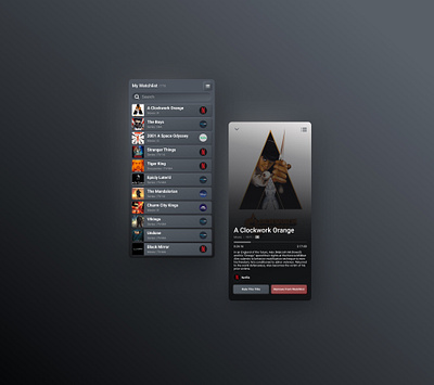Streaming Watchlist Companion App (Concept) companion app concept content management movies product concept product design streaming streaming api streaming companion streaming service api streaming services subscription management subscriptions tv uiux watchlist watchlist management