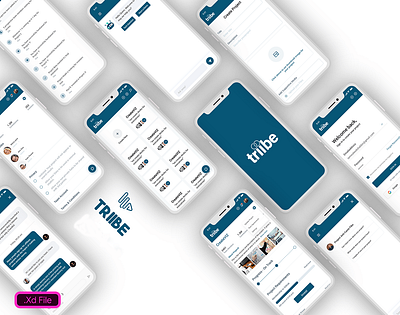 Triibe App UI/UX Design app app design prototype uiux uiuxdesign uiuxdesigner