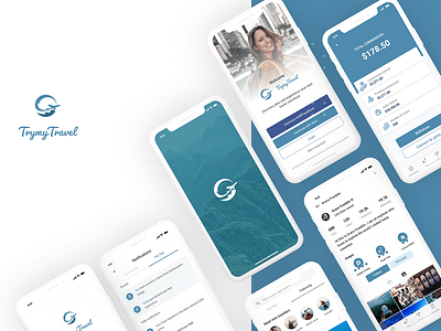 Trymy Travel App UI/UX Design app app design prototype travel app traveling uiux uiuxdesign uiuxdesigner