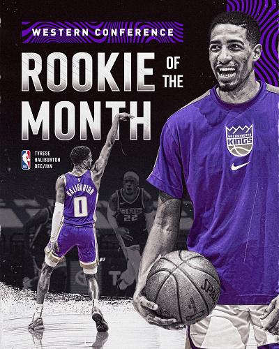 ROTM Graphic for Kings IG basketball kings nba purple rookie sick sportz editz