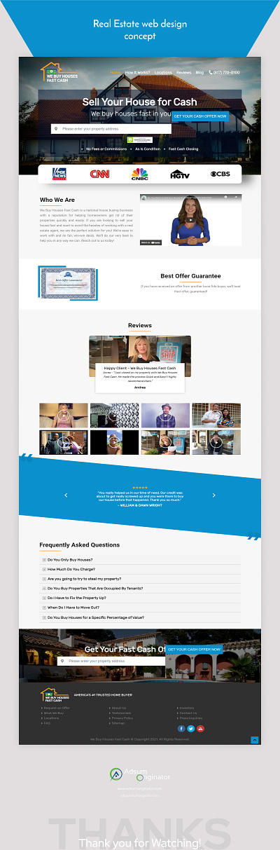 REAL ESTATE WEB DESIGN CONCEPT adsum adsumoriginator concept design designconcept originator uiux user experience design user interface design ux research web app web development web uiux website design wordpress